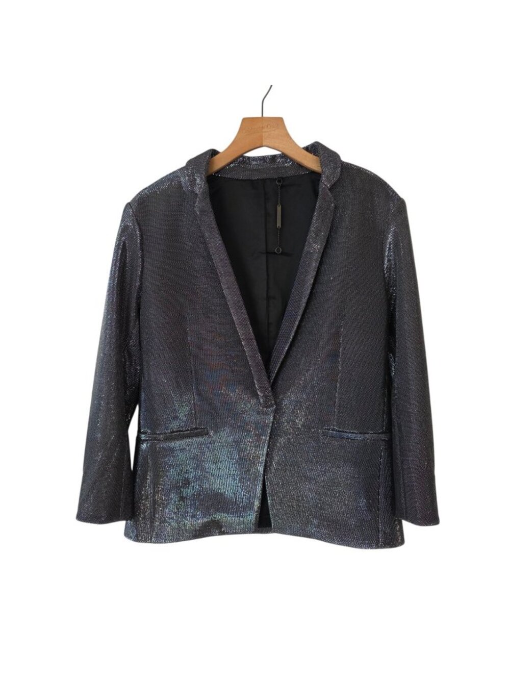 Capulet Metallic Blazer Glam Club‎ Clubwear Bling Party Jacket Womens Medium